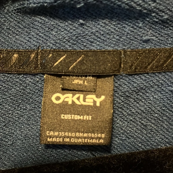NWT Oakley factory pilot collection dark blue full zip hoodie size M - Picture 4 of 6